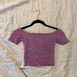 Smocked crop top